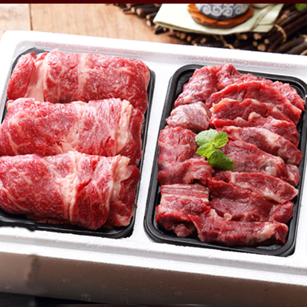 [名品] [횡성한우] 구이세트 1.2kg(등심 600g+특수부위 600g) [1등급이상]